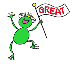 English speaking Froggie 1 sticker #5685446