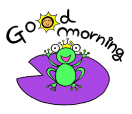 English speaking Froggie 1 sticker #5685465