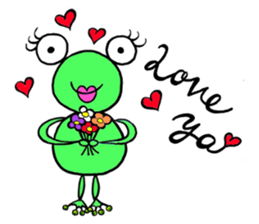 English speaking Froggie 1 sticker #5685472