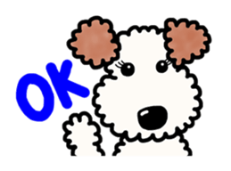 SHUKO, the wire fox terrier sticker #5686556