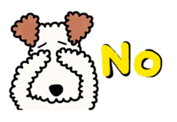 SHUKO, the wire fox terrier sticker #5686557