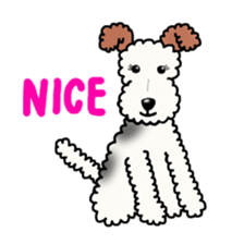 SHUKO, the wire fox terrier sticker #5686558