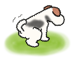 SHUKO, the wire fox terrier sticker #5686568