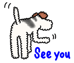 SHUKO, the wire fox terrier sticker #5686570