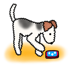 SHUKO, the wire fox terrier sticker #5686578