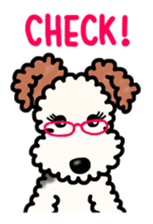 SHUKO, the wire fox terrier sticker #5686579