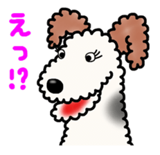 SHUKO, the wire fox terrier sticker #5686582