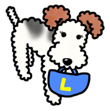 SHUKO, the wire fox terrier sticker #5686586