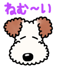 SHUKO, the wire fox terrier sticker #5686589