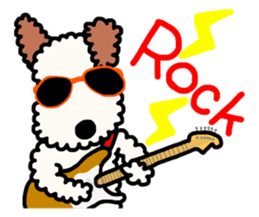 SHUKO, the wire fox terrier sticker #5686592