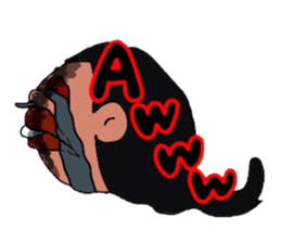 The lovelorn girl xP sticker #5686639