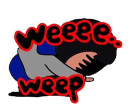 The lovelorn girl xP sticker #5686668