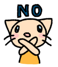 The cat which may be cute and speak. sticker #5687557