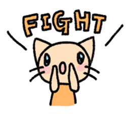 The cat which may be cute and speak. sticker #5687558