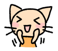 The cat which may be cute and speak. sticker #5687575