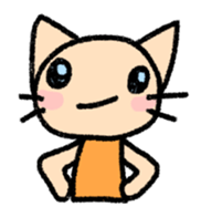 The cat which may be cute and speak. sticker #5687577