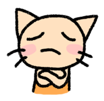 The cat which may be cute and speak. sticker #5687582