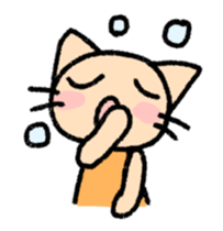 The cat which may be cute and speak. sticker #5687583