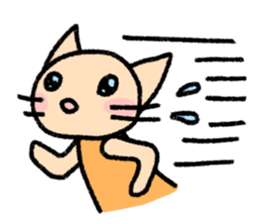 The cat which may be cute and speak. sticker #5687584