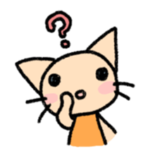 The cat which may be cute and speak. sticker #5687585