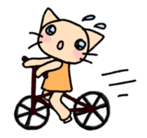 The cat which may be cute and speak. sticker #5687590