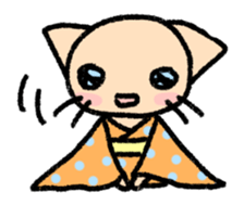 The cat which may be cute and speak. sticker #5687592