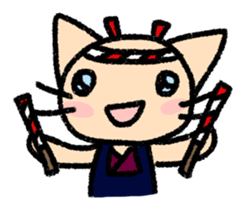 The cat which may be cute and speak. sticker #5687593