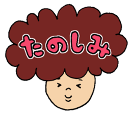Hair talking sticker #5690522