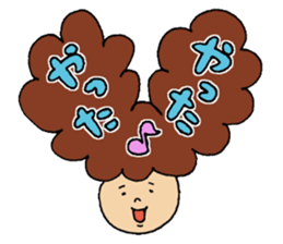 Hair talking sticker #5690526