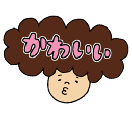 Hair talking sticker #5690527