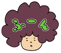 Hair talking sticker #5690531