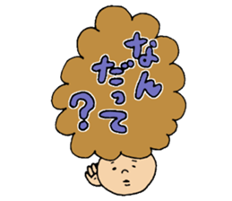 Hair talking sticker #5690532