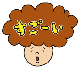 Hair talking sticker #5690534