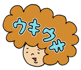 Hair talking sticker #5690538