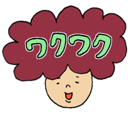 Hair talking sticker #5690539