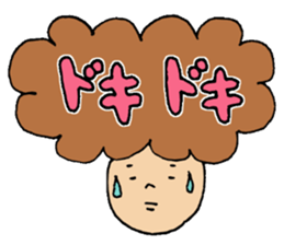 Hair talking sticker #5690540
