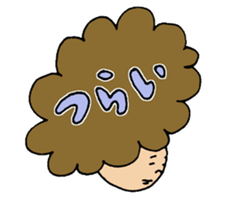 Hair talking sticker #5690547