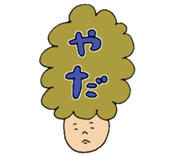 Hair talking sticker #5690548