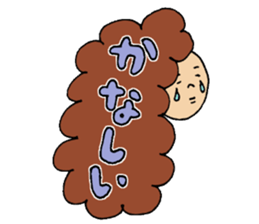 Hair talking sticker #5690551