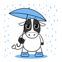 Animal in Hokkaido:Cow sticker #5691117