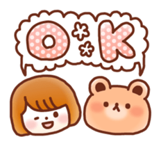 Fluffy!Girl&Bear sticker #5691801
