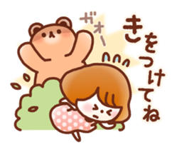 Fluffy!Girl&Bear sticker #5691813