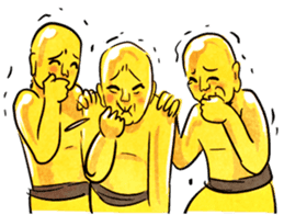 Expressive Kungfu Brass Men sticker #5692041