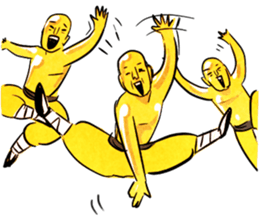 Expressive Kungfu Brass Men sticker #5692050