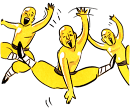 Expressive Kungfu Brass Men sticker #5692050