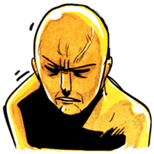 Expressive Kungfu Brass Men sticker #5692055