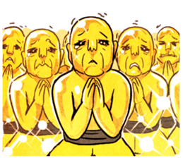 Expressive Kungfu Brass Men sticker #5692059
