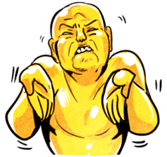 Expressive Kungfu Brass Men sticker #5692061