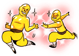 Expressive Kungfu Brass Men sticker #5692064