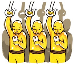 Expressive Kungfu Brass Men sticker #5692071